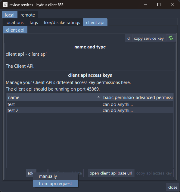 Hydrus waiting for request dialog