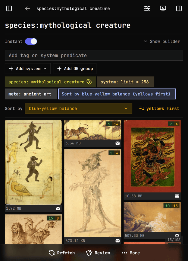 Edit search